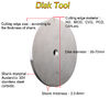 ND CVD Diamond Faceting Tools 6.0mm Disk For CNC Ball Chain Machine